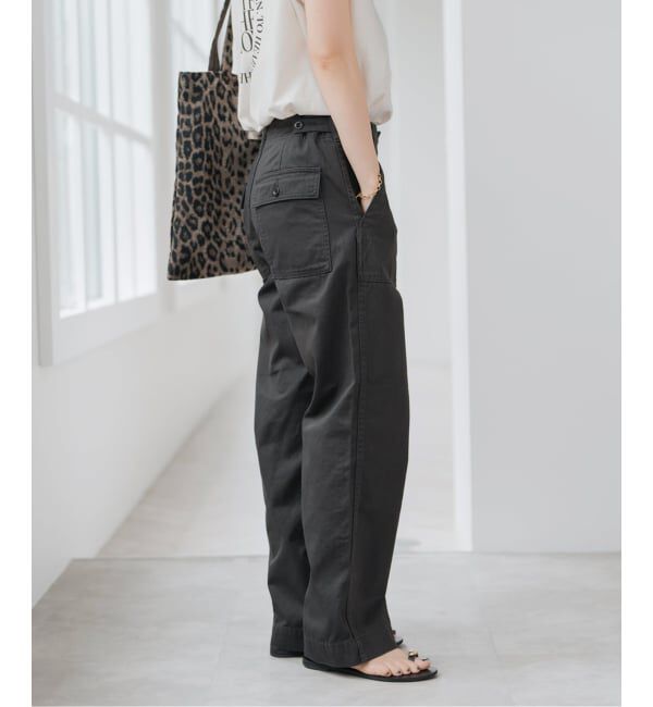 Spick and Span「《WEB限定 / 追加3》ルーズベイカーパンツ」|カーゴ|