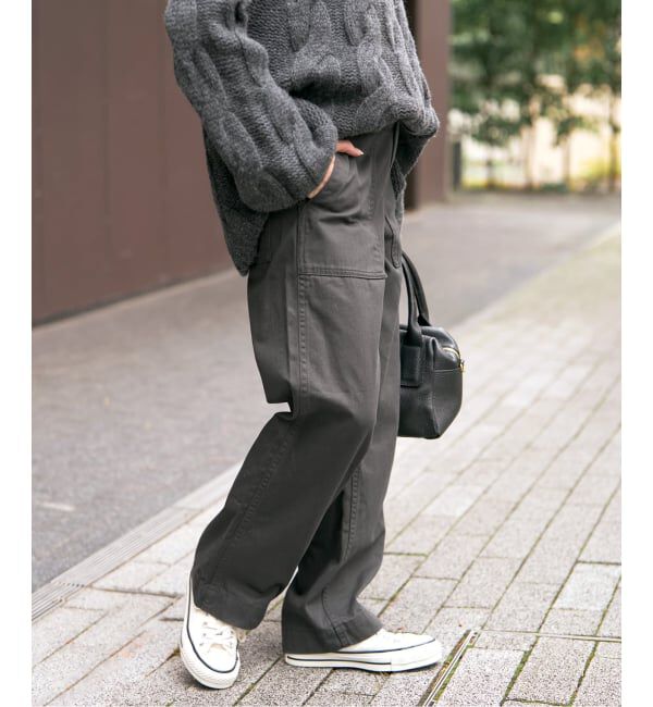 Spick and Span「《WEB限定 / 追加3》ルーズベイカーパンツ」|カーゴ|