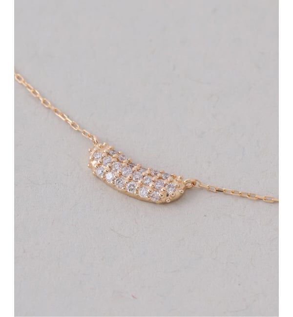 Lilas by Spick&Span「beansパヴェダイヤネックレス K18」|ネックレス|