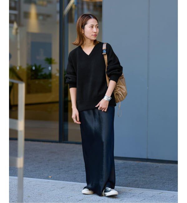 FRAMeWORK「≪WEB限定 / 追加≫AQUA Vネックプルオーバー」|ニット・セーター|