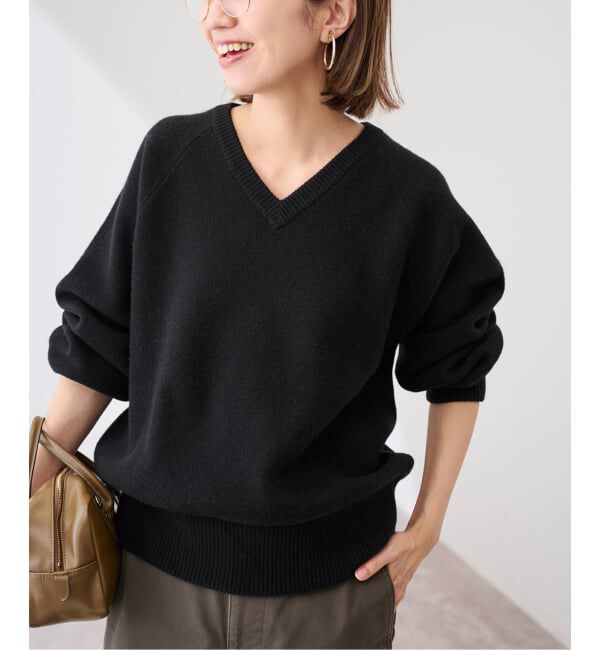 FRAMeWORK「≪WEB限定 / 追加≫AQUA Vネックプルオーバー」|ニット・セーター|