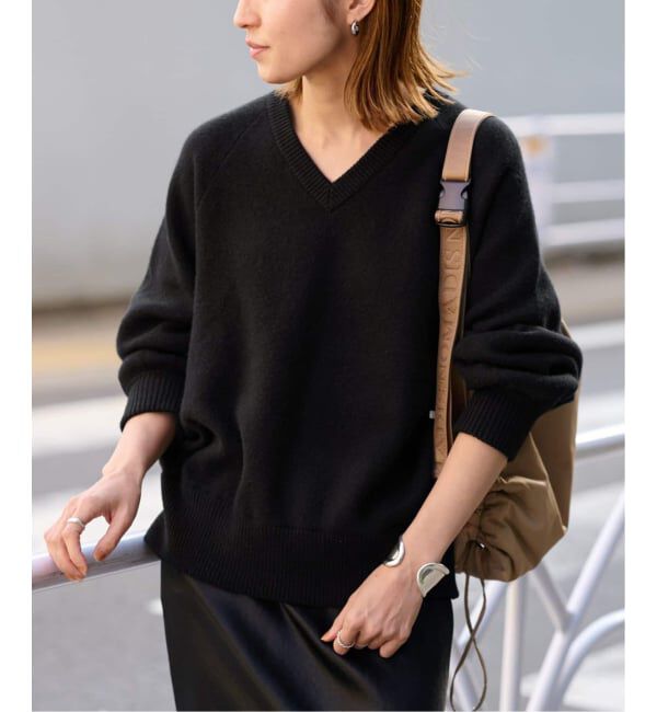 FRAMeWORK「≪WEB限定 / 追加≫AQUA Vネックプルオーバー」|ニット・セーター|