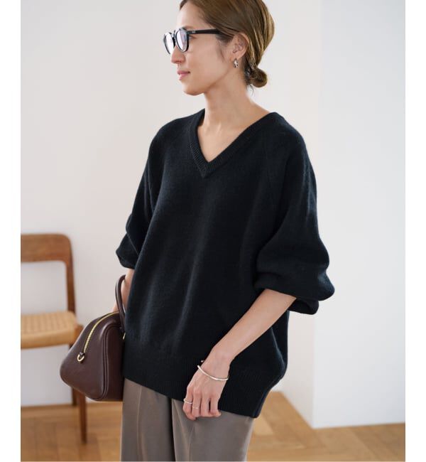 FRAMeWORK「≪WEB限定 / 追加≫AQUA Vネックプルオーバー」|ニット・セーター|