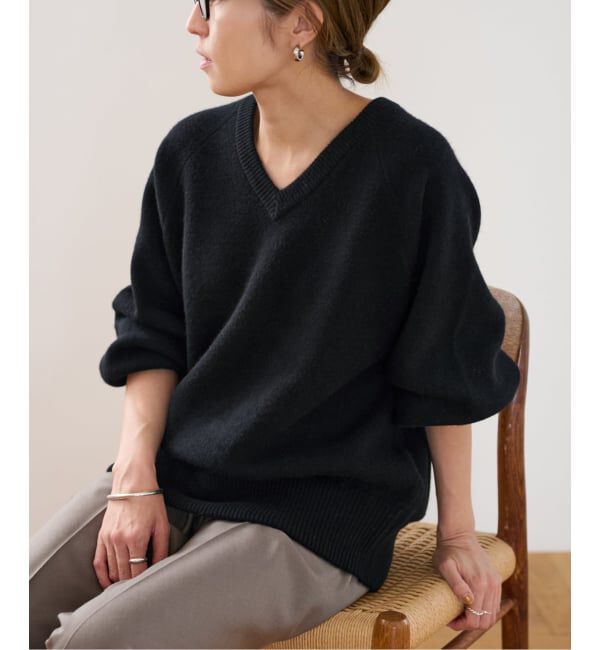 FRAMeWORK「≪WEB限定 / 追加≫AQUA Vネックプルオーバー」|ニット・セーター|