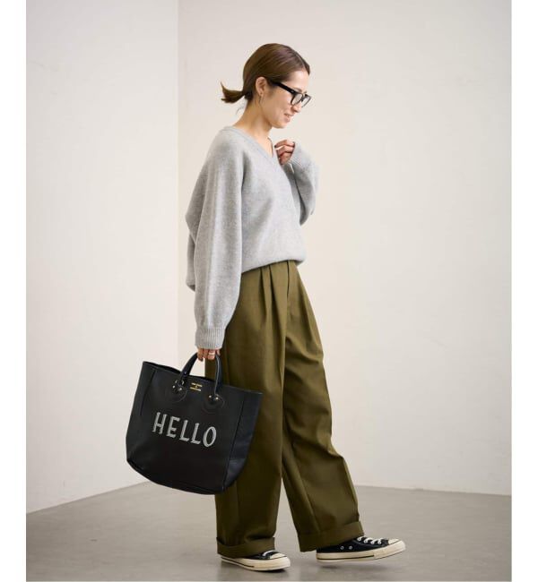 FRAMeWORK「≪WEB限定 / 追加≫AQUA Vネックプルオーバー」|ニット・セーター|