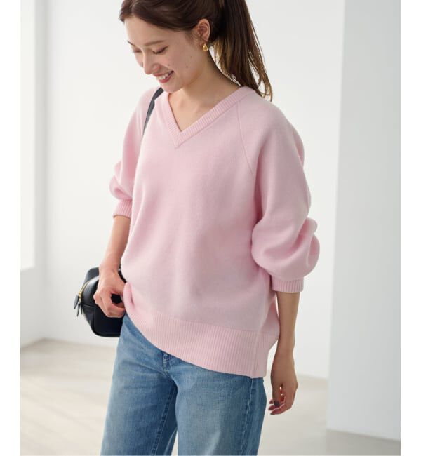 FRAMeWORK「≪WEB限定 / 追加≫AQUA Vネックプルオーバー」|ニット・セーター|