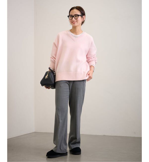 FRAMeWORK「≪WEB限定 / 追加≫AQUA Vネックプルオーバー」|ニット・セーター|