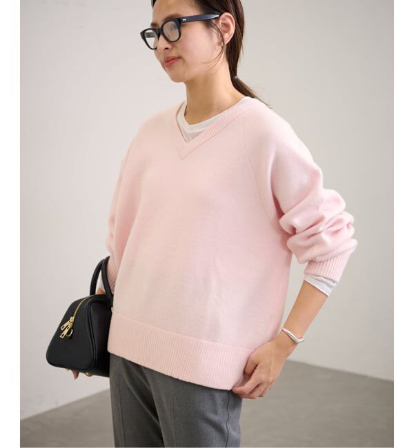 FRAMeWORK「≪WEB限定 / 追加≫AQUA Vネックプルオーバー」|ニット・セーター|