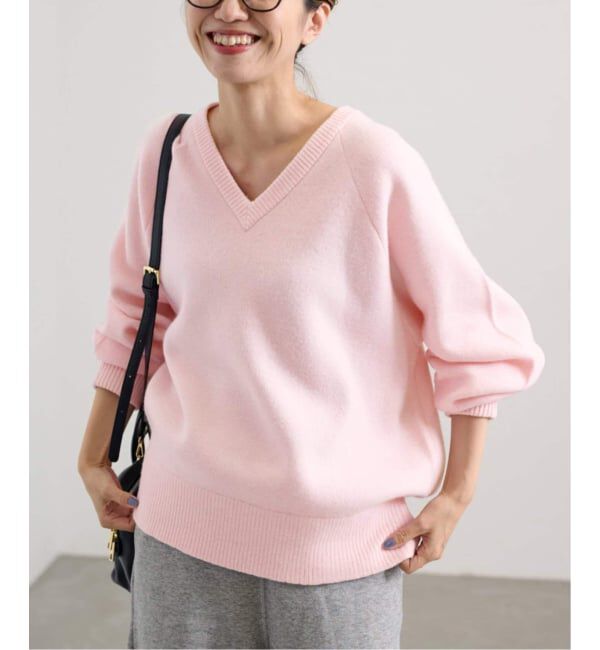 FRAMeWORK「≪WEB限定 / 追加≫AQUA Vネックプルオーバー」|ニット・セーター|