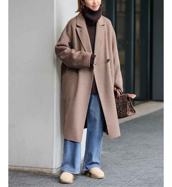 FRAMeWORK「≪追加≫SUPER160'sダブルブレストコート 5」|チェスターコート|