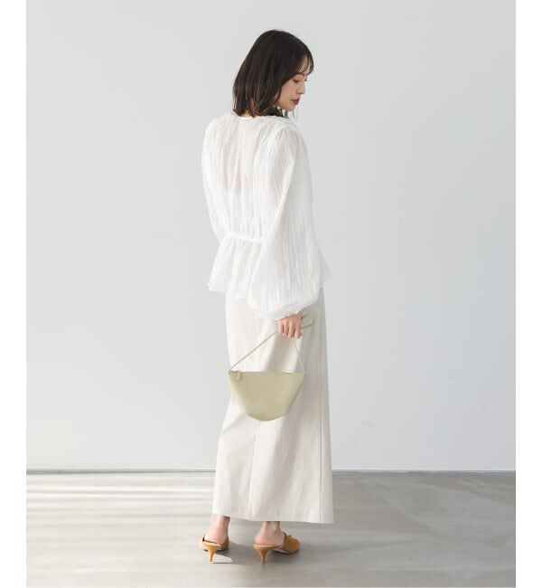 NOBLE「《予約》ランダムプリーツペプラムブラウス」|シャツ・ブラウス|