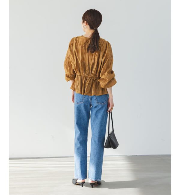 NOBLE「《予約》ランダムプリーツペプラムブラウス」|シャツ・ブラウス|