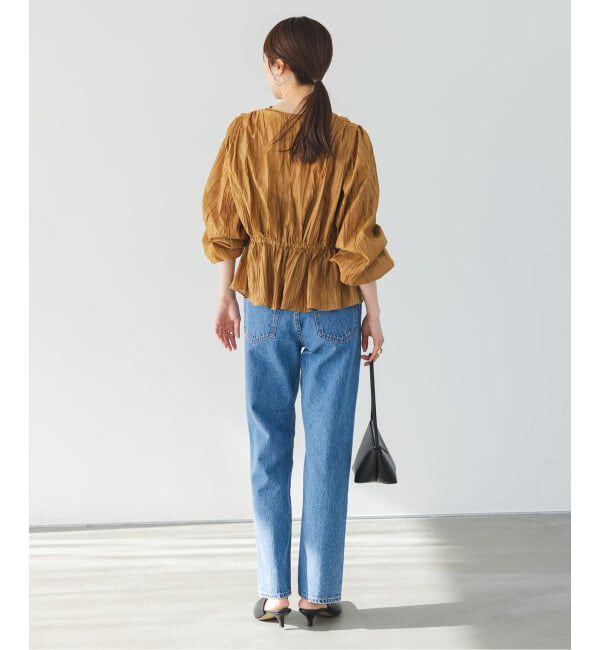 NOBLE「《予約》ランダムプリーツペプラムブラウス」|シャツ・ブラウス|