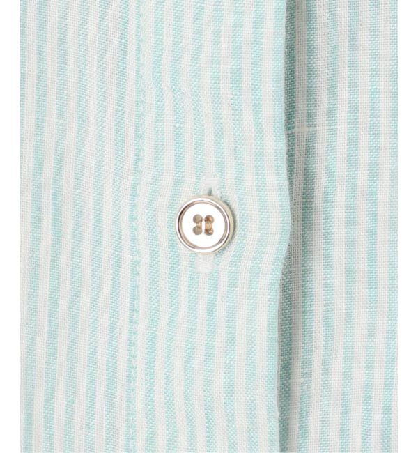 Spick and Span「《ゆったりサイズ》追加予約 80リネンカシュクール ビッグシャツ」|シャツ・ブラウス|