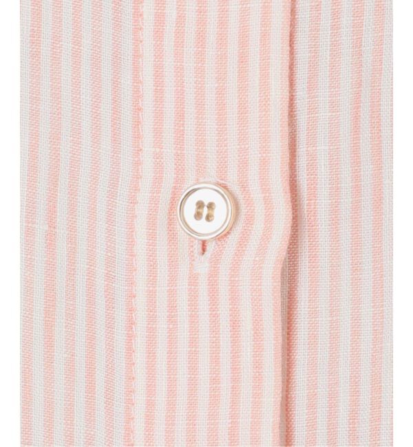 Spick and Span「《ゆったりサイズ》追加予約 80リネンカシュクール ビッグシャツ」|シャツ・ブラウス|