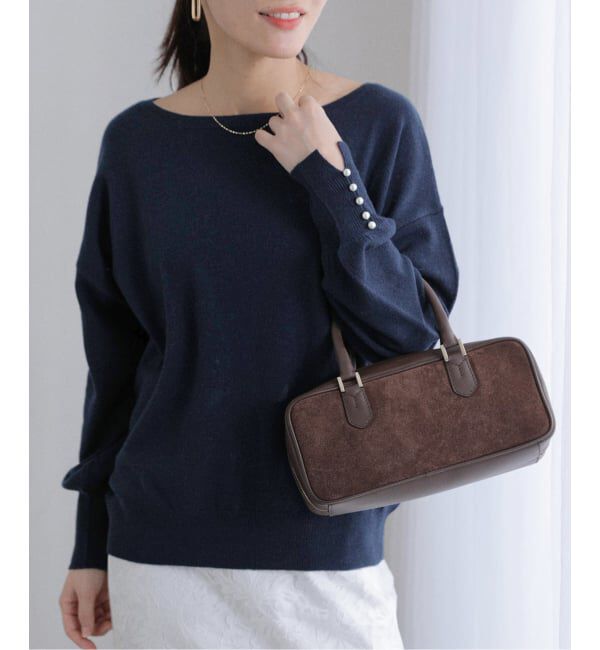  「ウールカシミヤパールニットプルオーバー」|ニット・セーター|