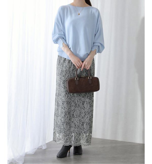  「ウールカシミヤパールニットプルオーバー」|ニット・セーター|