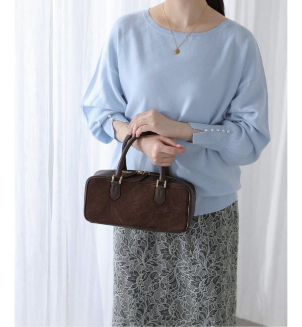  「ウールカシミヤパールニットプルオーバー」|ニット・セーター|