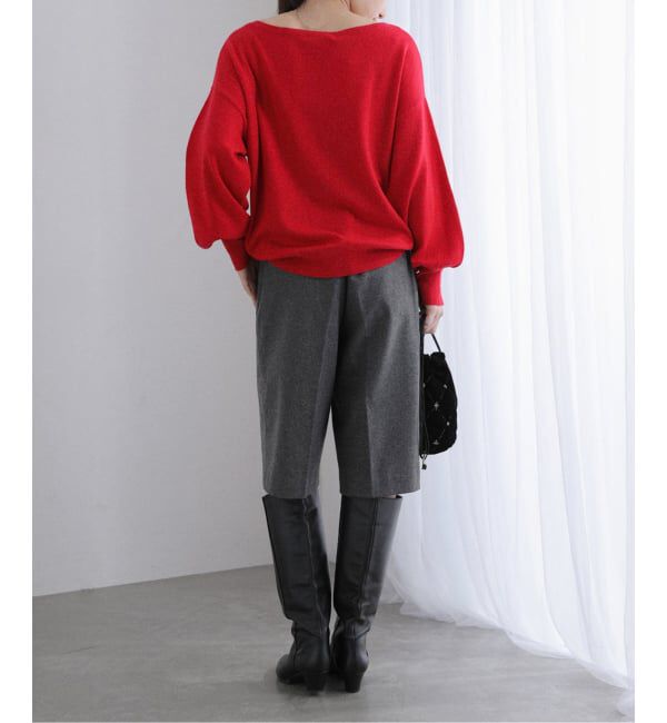  「ウールカシミヤパールニットプルオーバー」|ニット・セーター|