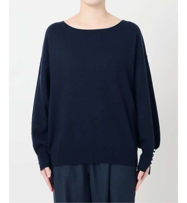  「ウールカシミヤパールニットプルオーバー」|ニット・セーター|