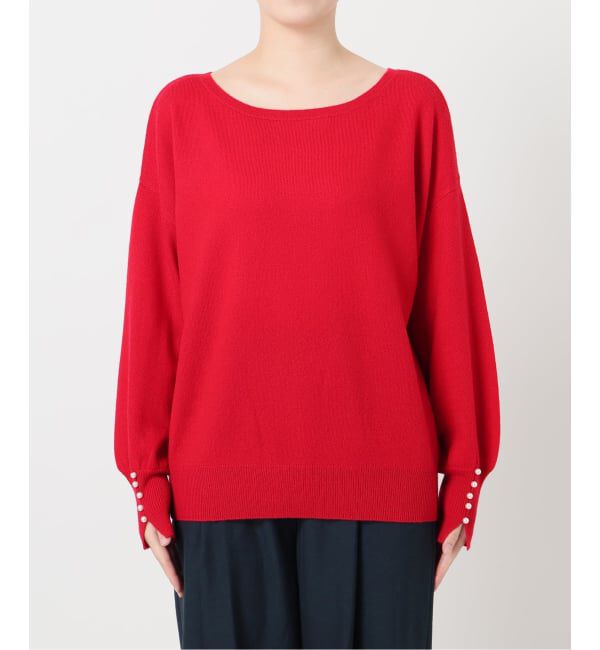  「ウールカシミヤパールニットプルオーバー」|ニット・セーター|