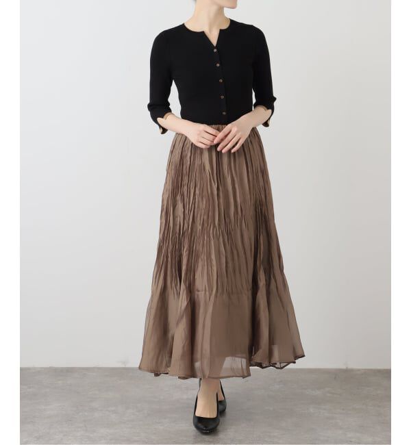  「【洗える】プリーツドッキングワンピース」|ワンピース|