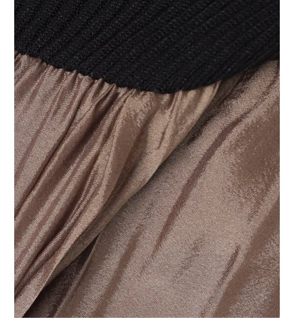  「【洗える】プリーツドッキングワンピース」|ワンピース|