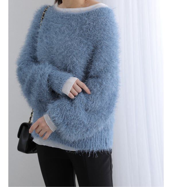  「【洗える】2WAYフェザーニット」|ニット・セーター|