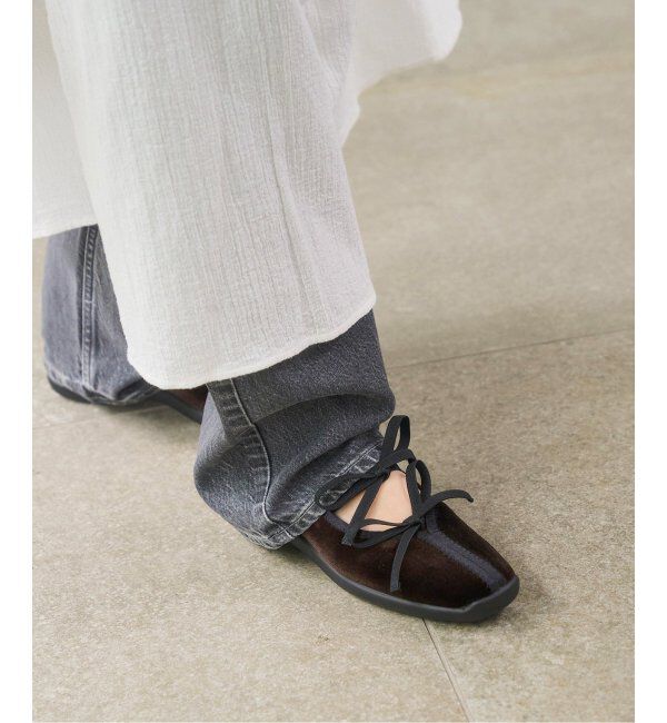  「《追加3》Lダブルリボンバレリーナ」|スニーカー|ブラウン