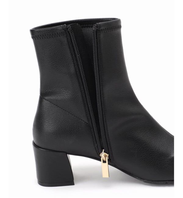  「《追加3》5cmスクエアフィットショートブーツ」|ショートブーツ|