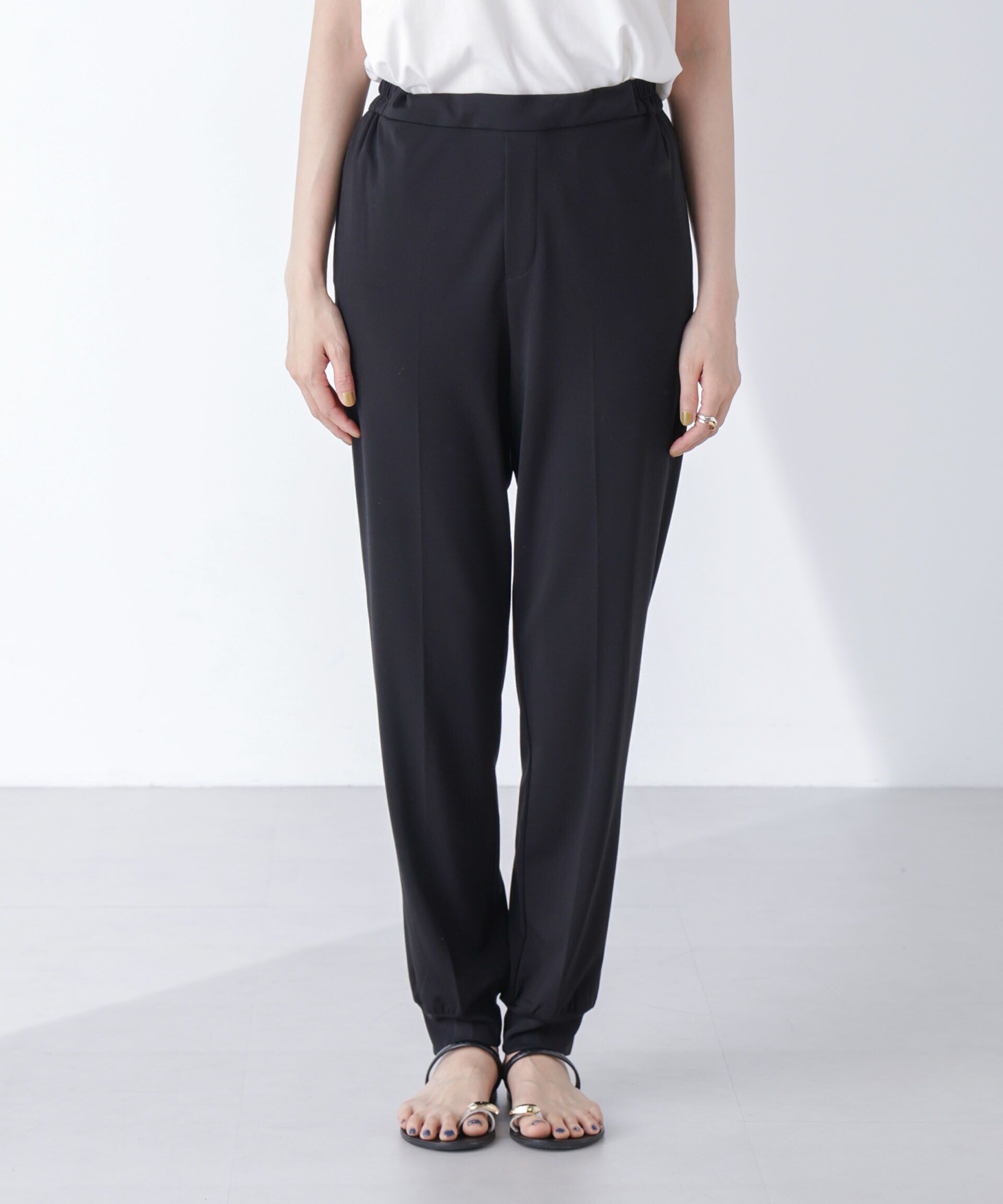 nano･universe「AtPARK＆DAILYWEAR/スリットジョガーパンツ（セットアップ可）」|チノ|