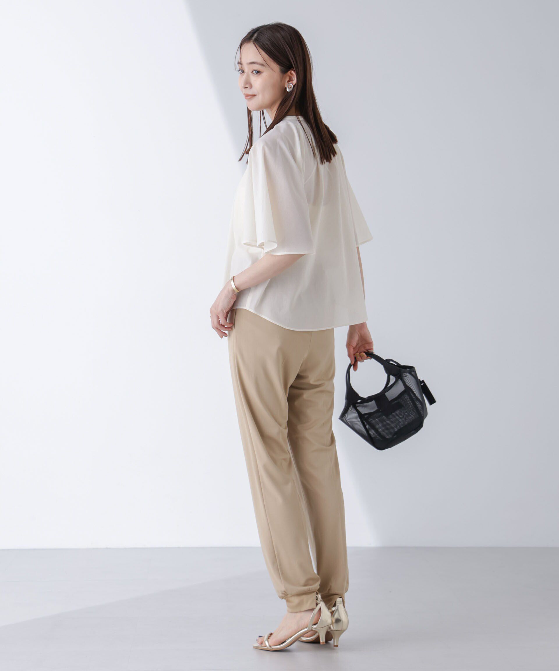 nano･universe「AtPARK＆DAILYWEAR/スリットジョガーパンツ（セットアップ可）」|チノ|