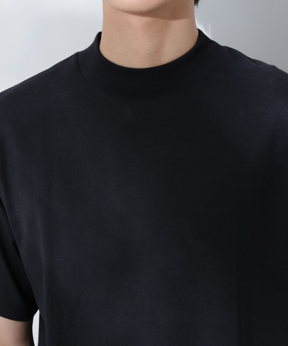 nano･universe「Anti Soaked(R)  汗染み防止 モックネックレギュラーシルエットTシャツ」|Tシャツ・カットソー|