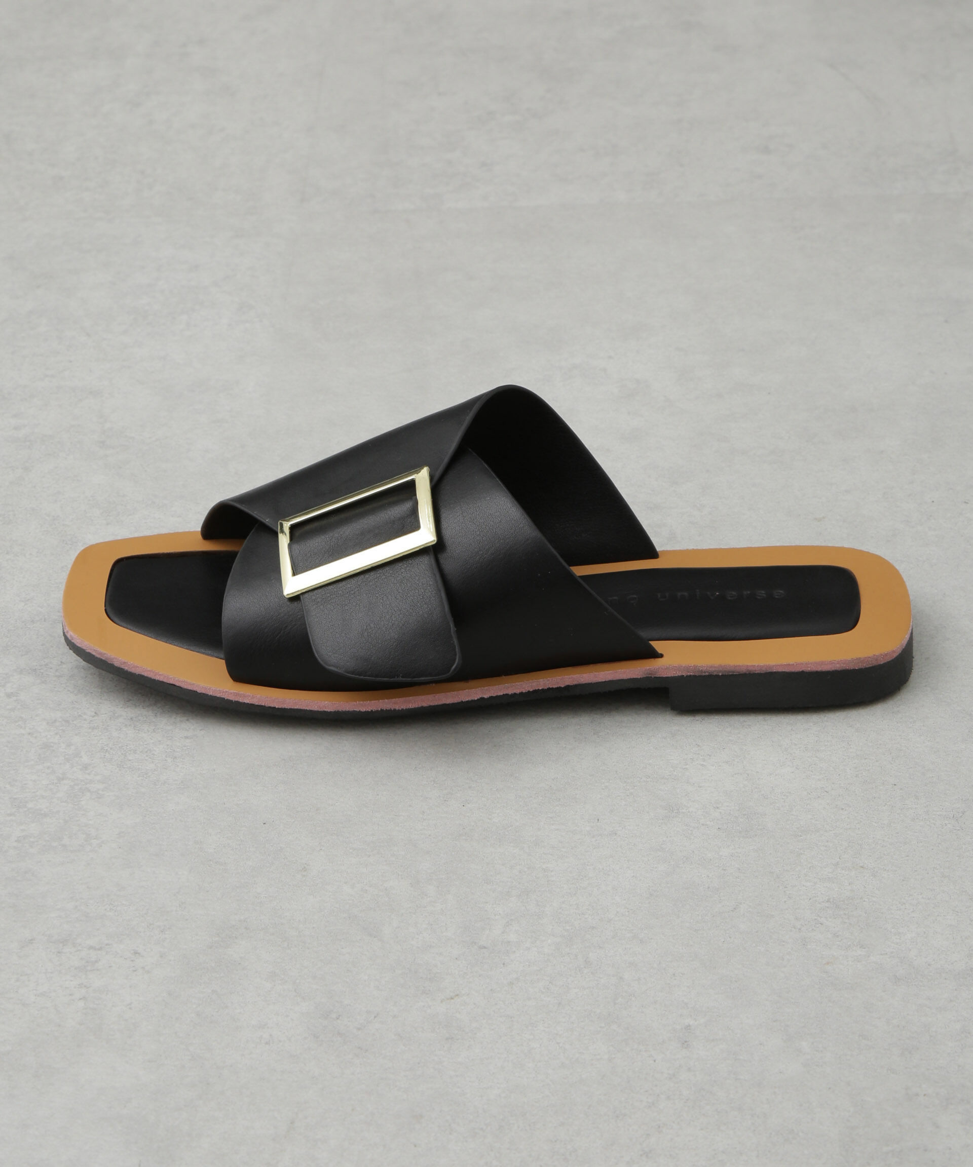 nano･universe「バックルフラットサンダル」|ビジネス・ドレスシューズ|