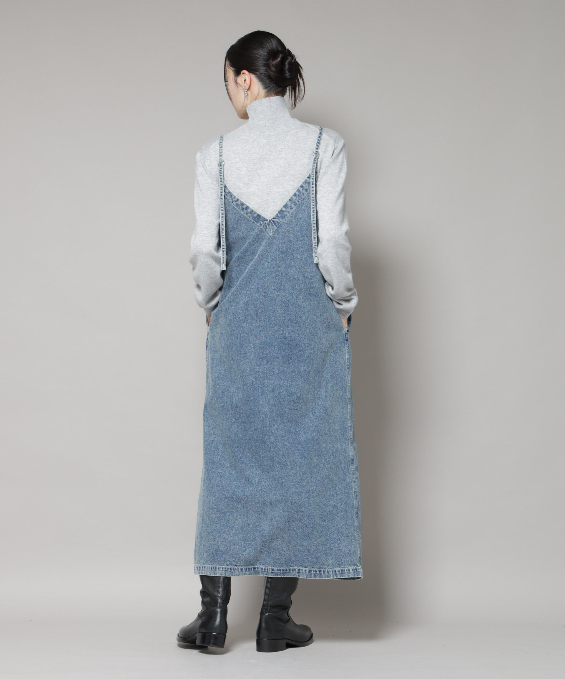 nano･universe「前後2wayデニムキャミソールワンピース」|ワンピース|