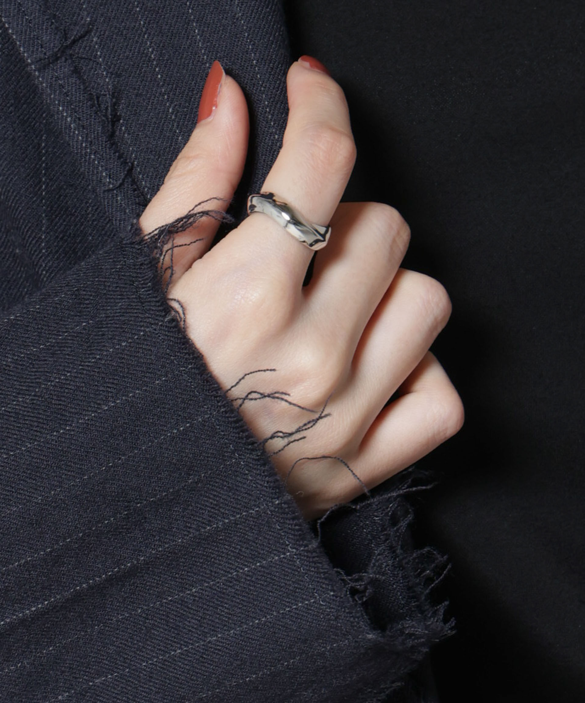 nano･universe「ウェーブデザインリング」|リング|シルバー