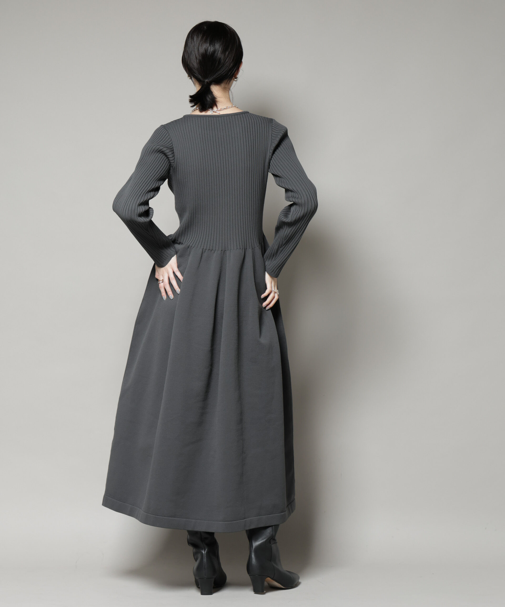 nano･universe「フォルムスカートニットワンピース」|ワンピース|