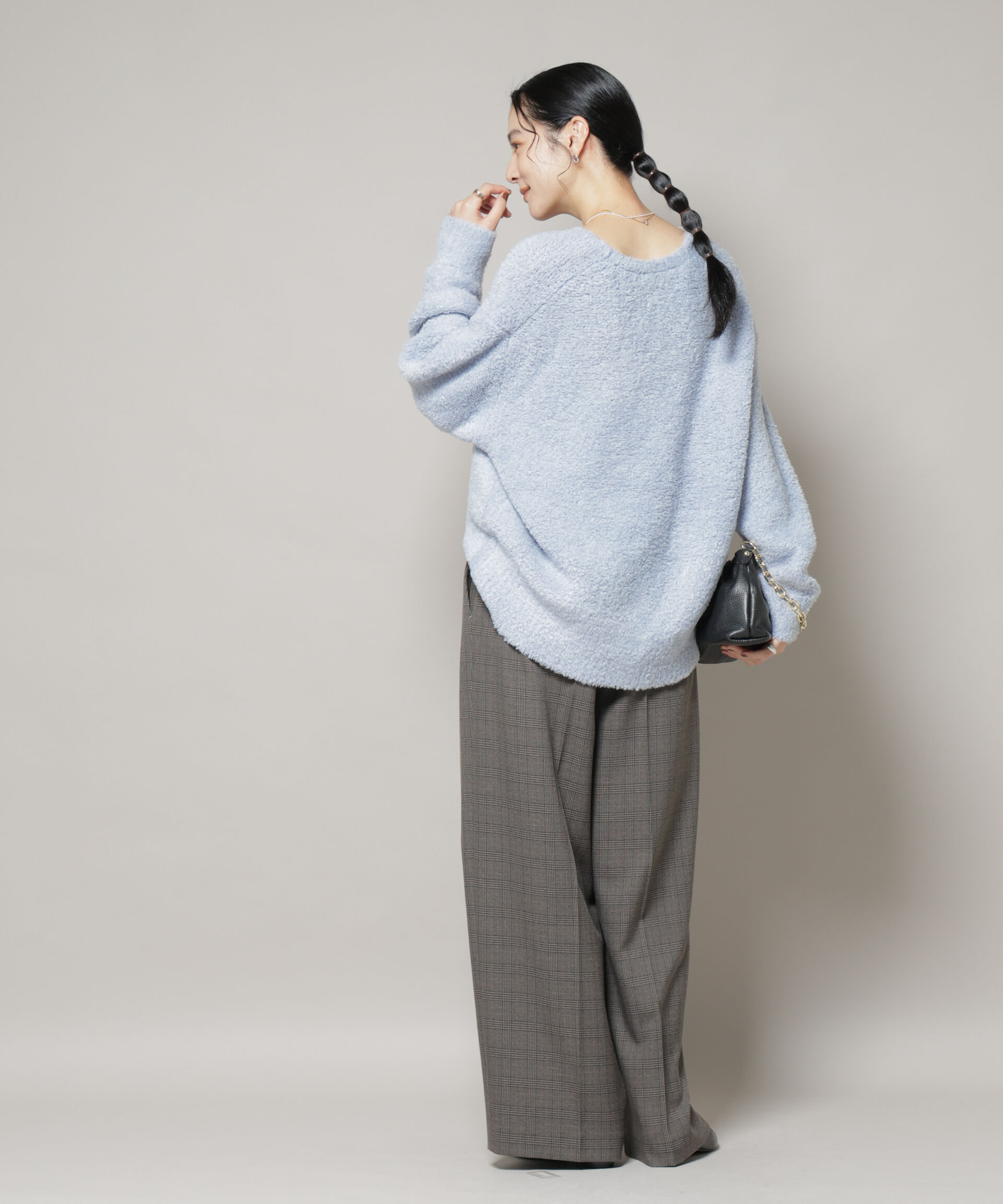 nano･universe「ウールフェザーVネックニットプルオーバー」|ニット・セーター|