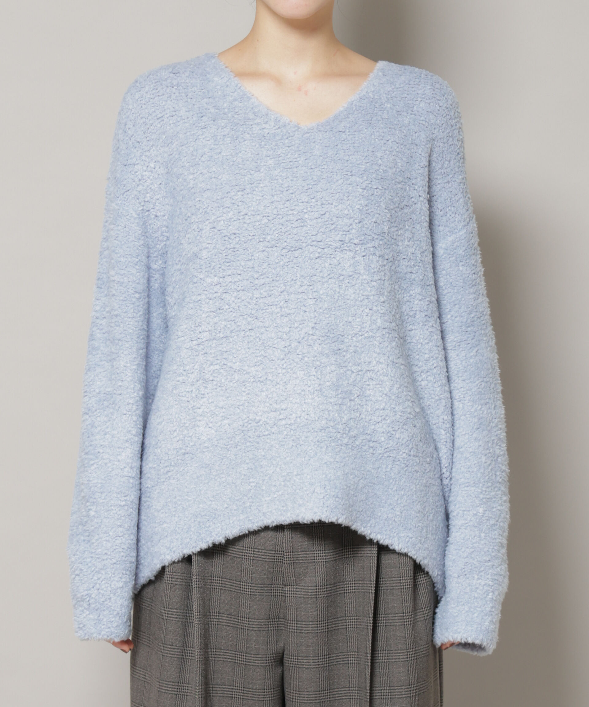 nano･universe「ウールフェザーVネックニットプルオーバー」|ニット・セーター|