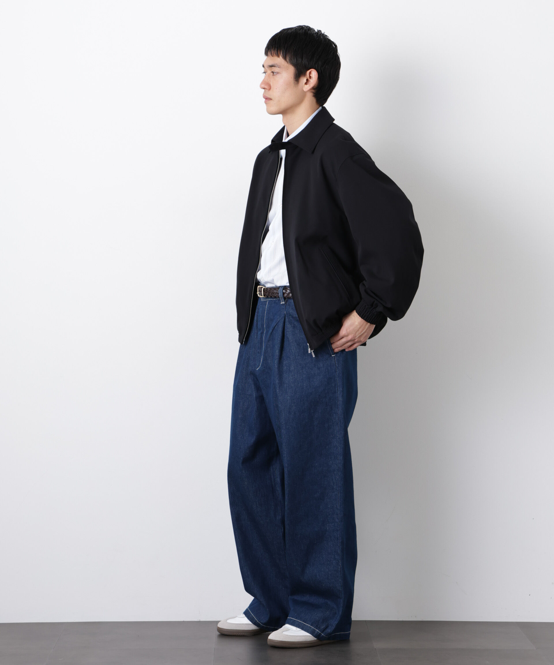nano･universe「「モダンコンフォート」TRビックタックギャザーブルゾン」|ブルゾン・スタジャン|