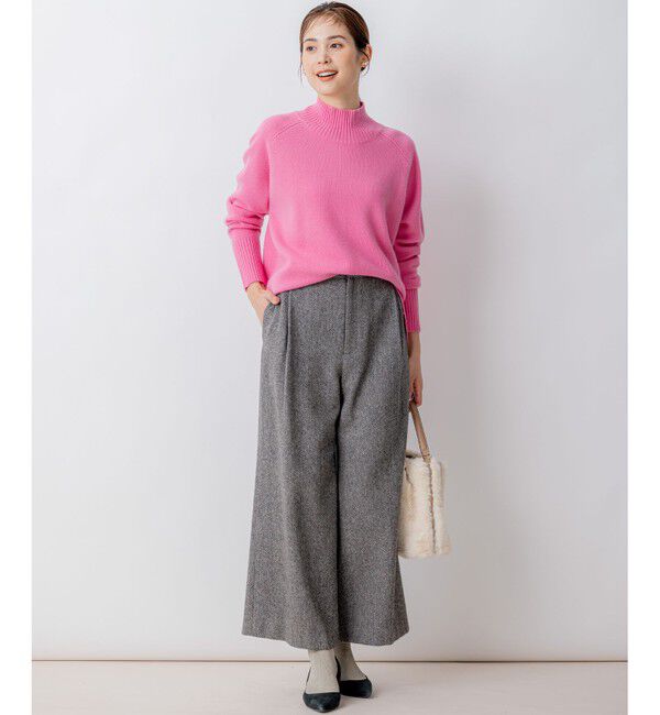 組曲「【8色展開・WEB限定】ウールカシミヤミックス ハイネック ニット」|ニット・セーター|