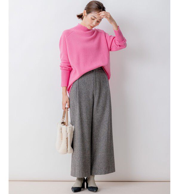 組曲「【8色展開・WEB限定】ウールカシミヤミックス ハイネック ニット」|ニット・セーター|