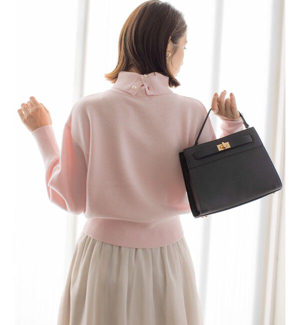 組曲「【2WAY・WEB限定】ウールカシミヤミックス ハイネックニット」|ニット・セーター|ピンク系