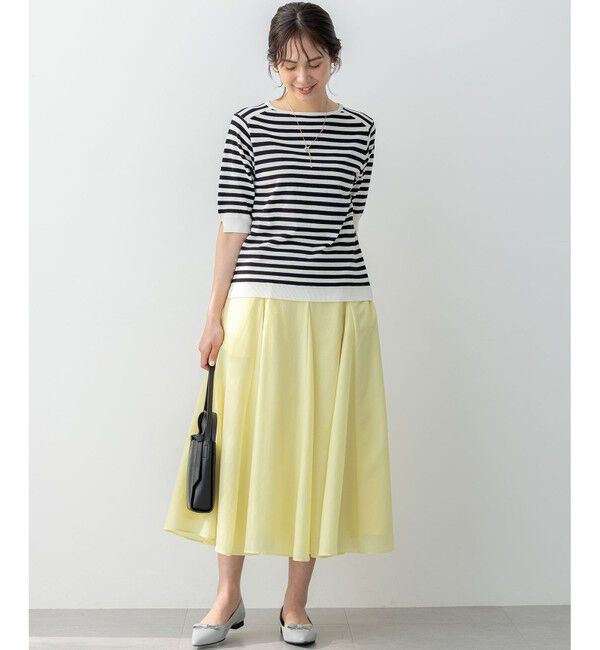 組曲「5分袖ニットＴシャツ」|ニット・セーター|