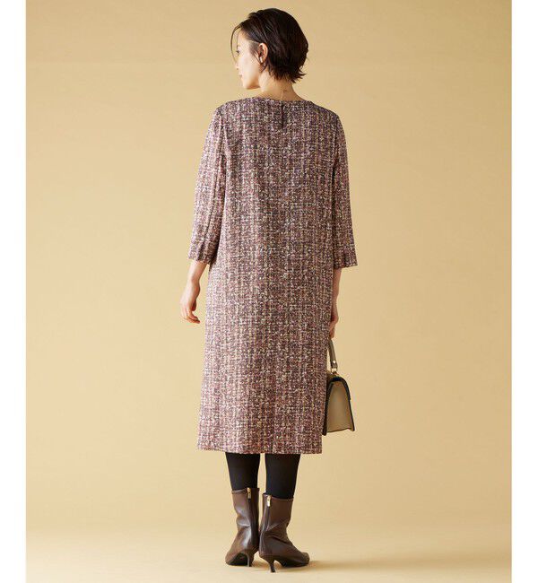 自由区「プリントジャガードストレッチ  ワンピース」|ワンピース|