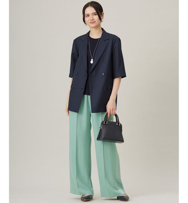 自由区「【ドラマ「明日はもっと いい日になる」着用】ソフトリブ Tシャツ」|Tシャツ・カットソー|