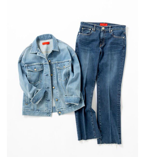 23区「【RED CARD TOKYO&times;23区】デニム フレアパンツ」|デニム|