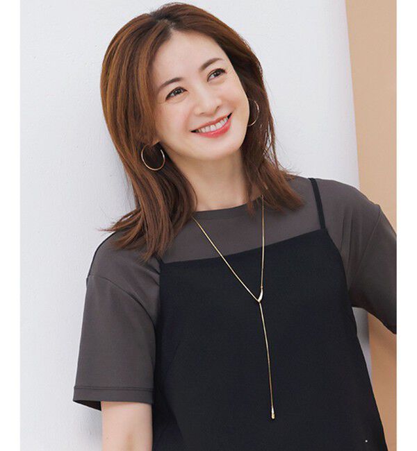 23区「【Oggi8月号掲載】ドロップ ラリエット ネックレス」|ネックレス|ゴールド系