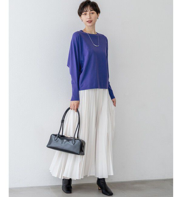 23区「【見上愛さん着用/CanCam11月号掲載】パウダリータイプライター プリーツ スカート」|スカート|