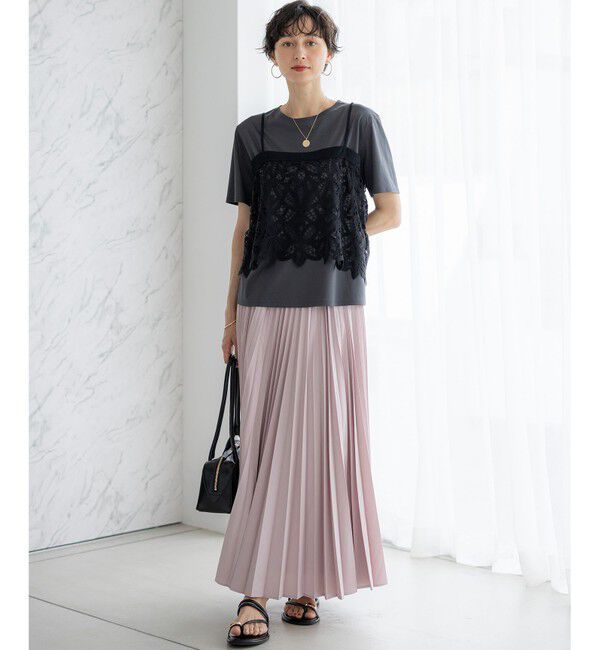 23区「【見上愛さん着用/CanCam11月号掲載】パウダリータイプライター プリーツ スカート」|スカート|